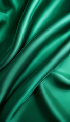 Fototapeta premium Elegant Dark Green Layered Color Waves Background – Abstract Fluid Motion with Smooth Gradient Curves for Modern Design, Wallpaper, Presentations, and Creative Digital Art Projects