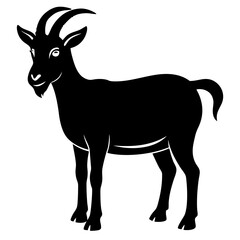 silhouette of a goat