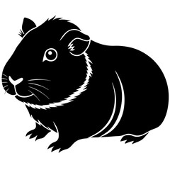 vector illustration of a black cat