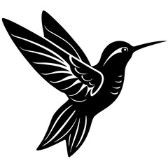 hummingbird silhouette vector