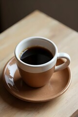 Hot coffee mug. Hot latte.  Productive morning atmosphere, perfect for journaling, planning, and working from home concept. Coffee drink menu. Coffee background