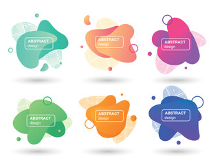 set of speech bubbles