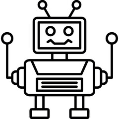 Naklejka premium Robot icon
