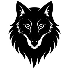wolf head vector