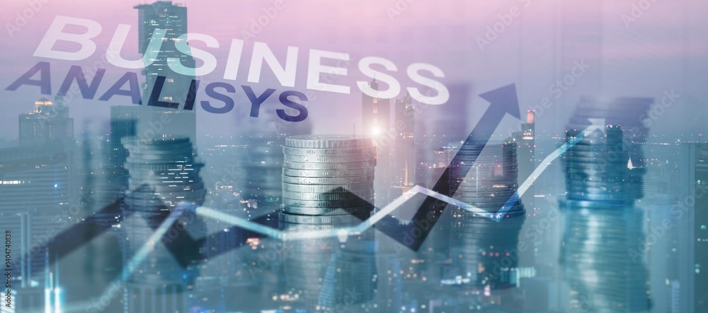 Aufkleber business analytics. metrics and kpi to analyze performance and create insight reports for operations