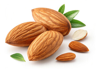 almond image on white background image