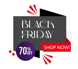 Black Friday Sales Promotion, stickers, clip art images, social media share, poster116.ai
