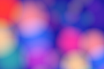 blurred rainbow colors on blue background bokeh pride background