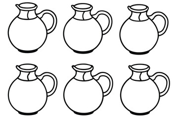 Adobe Illustrator Artworkapple cider jug line art hand drawn outline