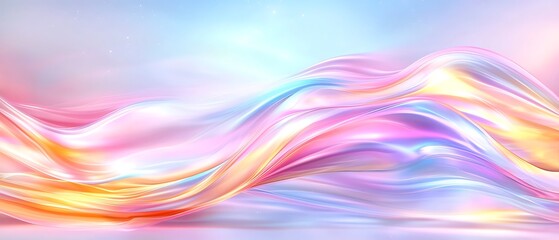 Obraz premium Abstract Pastel Liquid Waves