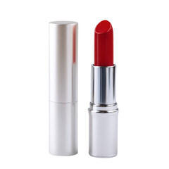 Obraz premium Lipstick packaging display product photography clean environment close-up view cosmetic concept