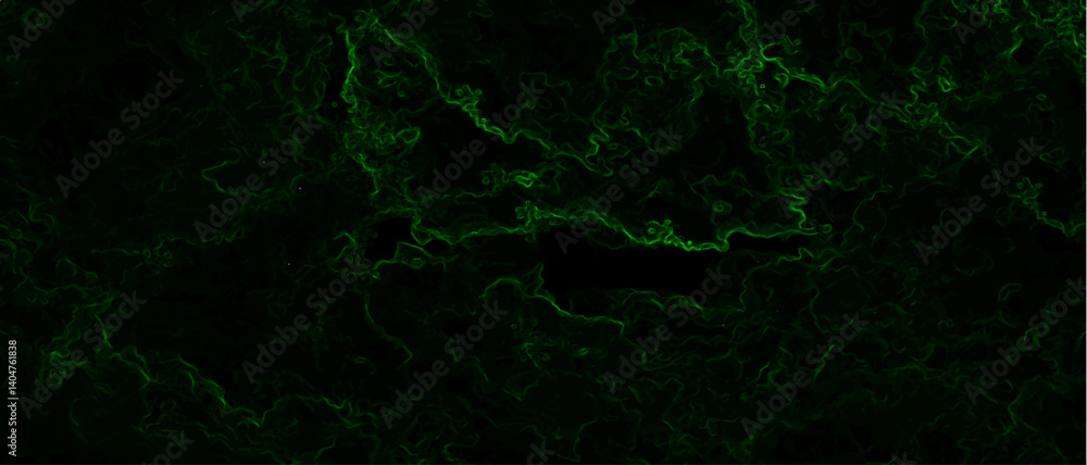 Poster Abstract background with swirling green energy patterns. Nebula-inspired void, with glowing filaments and a deep, mysterious ambiance. Texture with subtle green wisps and thin swirling lines.