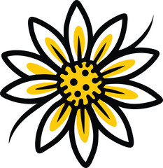 Wallflower, Waxflower, Windflower, Wisteria, Yellow Bell, Zephyranthes (Rain Lily), Snowdrop, Oxeye Daisy, Star Jasmine, Everlasting Daisy, flower logo icon