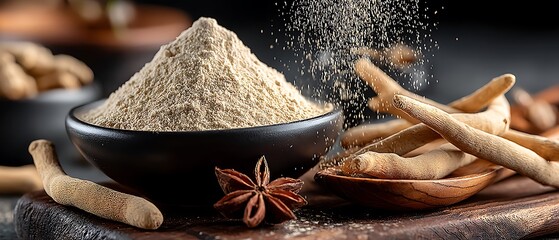 Herbal Powder Spilling.