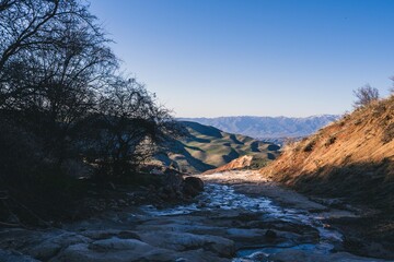 Chimgan mountains, Uzbekistan mountains chimgan, beautiful mountain view, Uzbekistan mountains. Nature