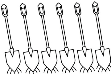 Adobe Illustrator Artworkatv on farm grounds line art peaceful morning