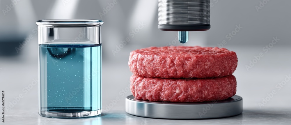 Aufkleber digital interface controlling meat texture, density, and flavor profile during plant-based meat 3d p