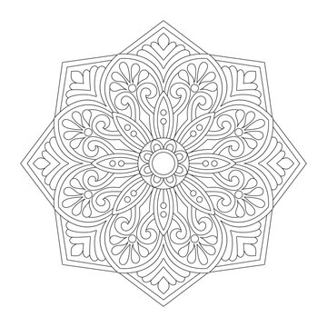 recommend clip art: Easy coloring pages for adults coloring book page, vector file
