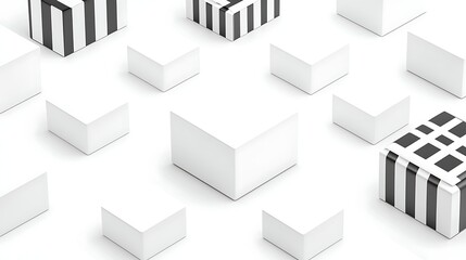 Abstract Geometric Cubes (1)