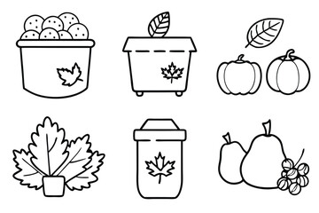 Adobe Illustrator ArtworkAutumn Composting Reduce Waste and Improve Soil Quality