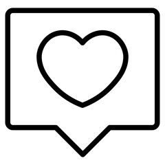 Like icon in vector illustration