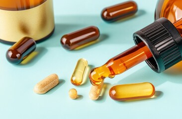 Supplement capsules and dropper