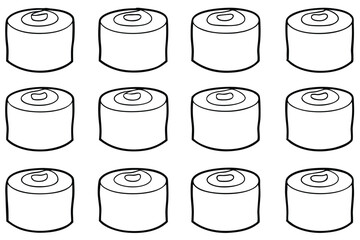 Adobe Illustrator ArtworkBale Wrapper Line Art in Agricultural Technology