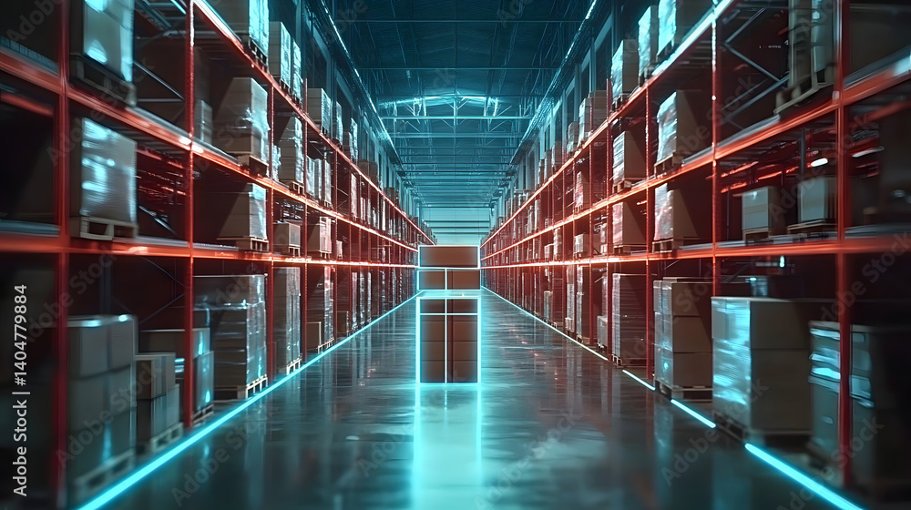 Poster smart warehouse management system using augmented reality technology to identify package picking and