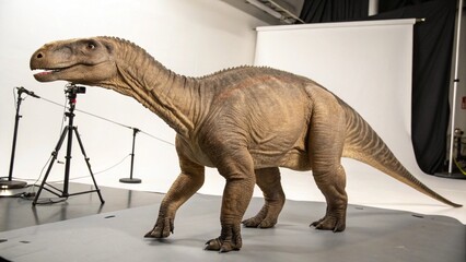 Fototapeta premium Anteosaurus on studio background 