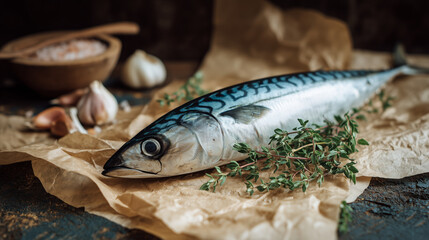 Fresh mackerel fish 