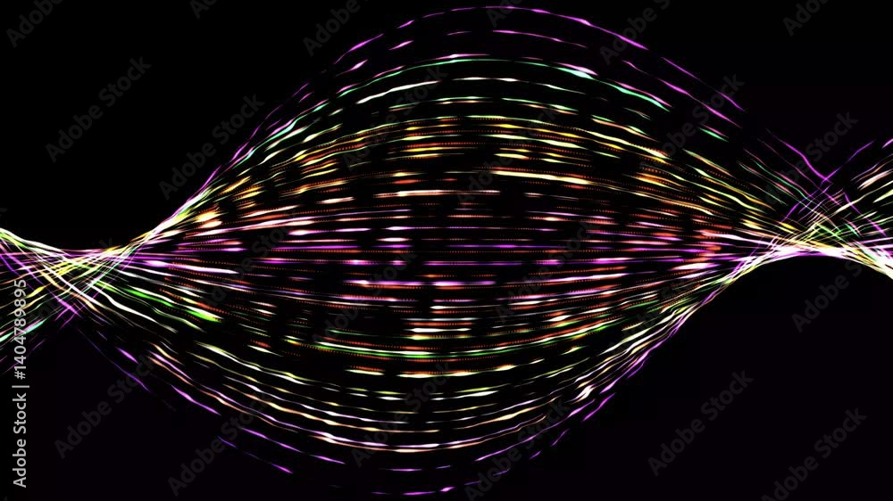 Poster abstract multicolor moving line left to right animation background. futuristic moving lines motion g