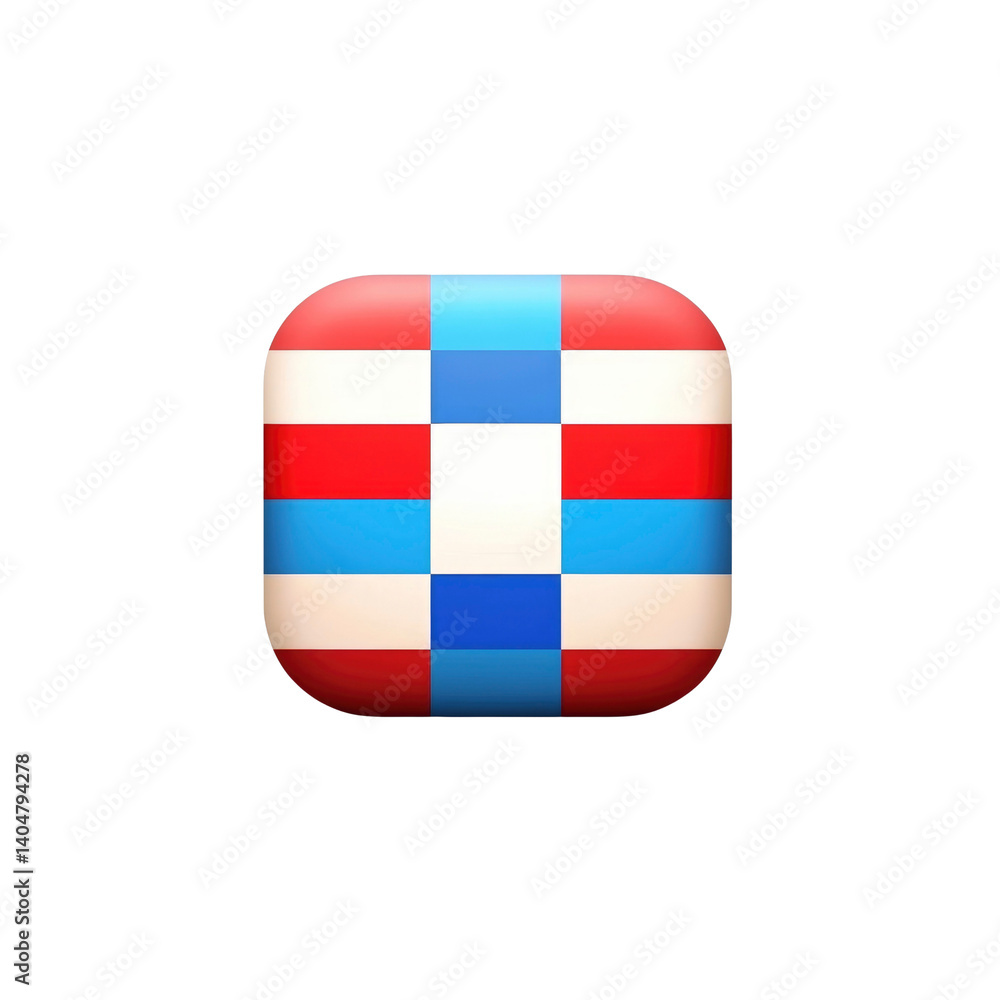 Poster abstract colorful square pattern icon button design