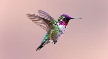 Fototapeta premium A Flutter of Amethyst AI Generated