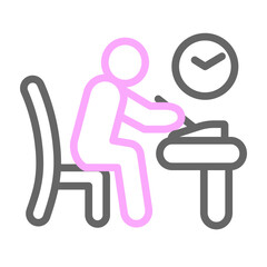 Bubble Mailer Vector Line Lt Pink Grey Icon Design