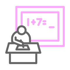 International Mail Envelope Vector Line Lt Pink Grey Icon Design