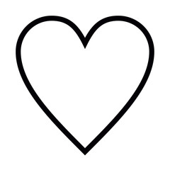 Love Icon – Outline Vector Symbol for UI/UX and Social Media Interface