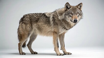 Fototapeta premium Apennine Wolf on studio background 