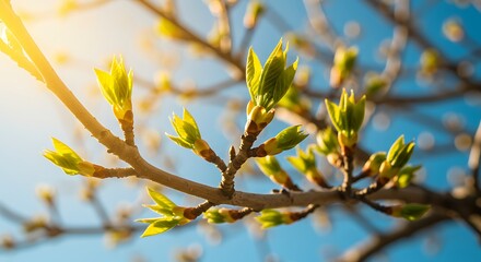 Awakening Branches: A Springtime Symphony AI Generated