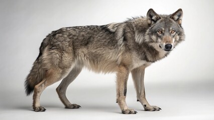 Fototapeta premium Apennine Wolf on studio background 