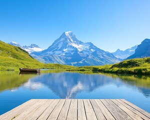 Alpine Lake, Mountain Reflection