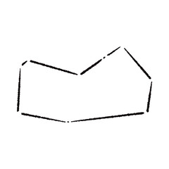 手描きのカクカクの吹き出し