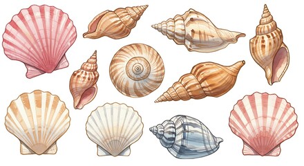 Seashell Symphony AI Generated