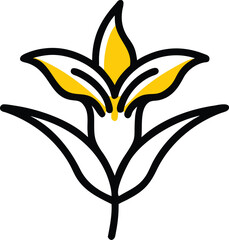 Canna Lily, Celosia, Crocus, Edelweiss, Flame Lily, Foxglove, Gaillardia, Goldenrod, Heliotrope, Hellebore, Honeysuckle, Ice Plant, Kangaroo Paw, Lady’s Slipper Orchid, Magnolia, flower logo icon