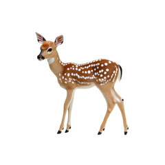 Adorable Spotted Fawn Isolated onTransparent background
