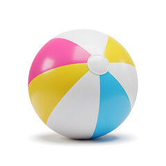 Colorful Beach Ball: A Symbol of Summer Fun and Relaxation on the Sand