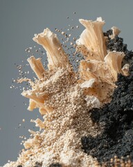 Fototapeta premium Unveiling the Hidden World of Soil Microorganisms and Their Role in Sustainable Agriculture Practices