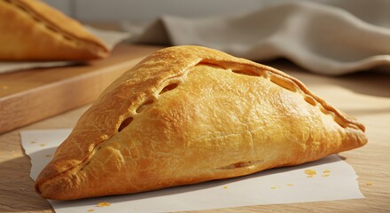 Golden Crust Embrace AI Generated