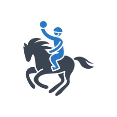 Horse Polo Rider Icon