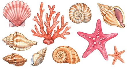 Fototapeta premium Ocean's Treasures AI Generated