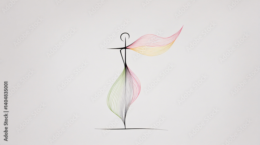 Poster dynamic cross abstract
